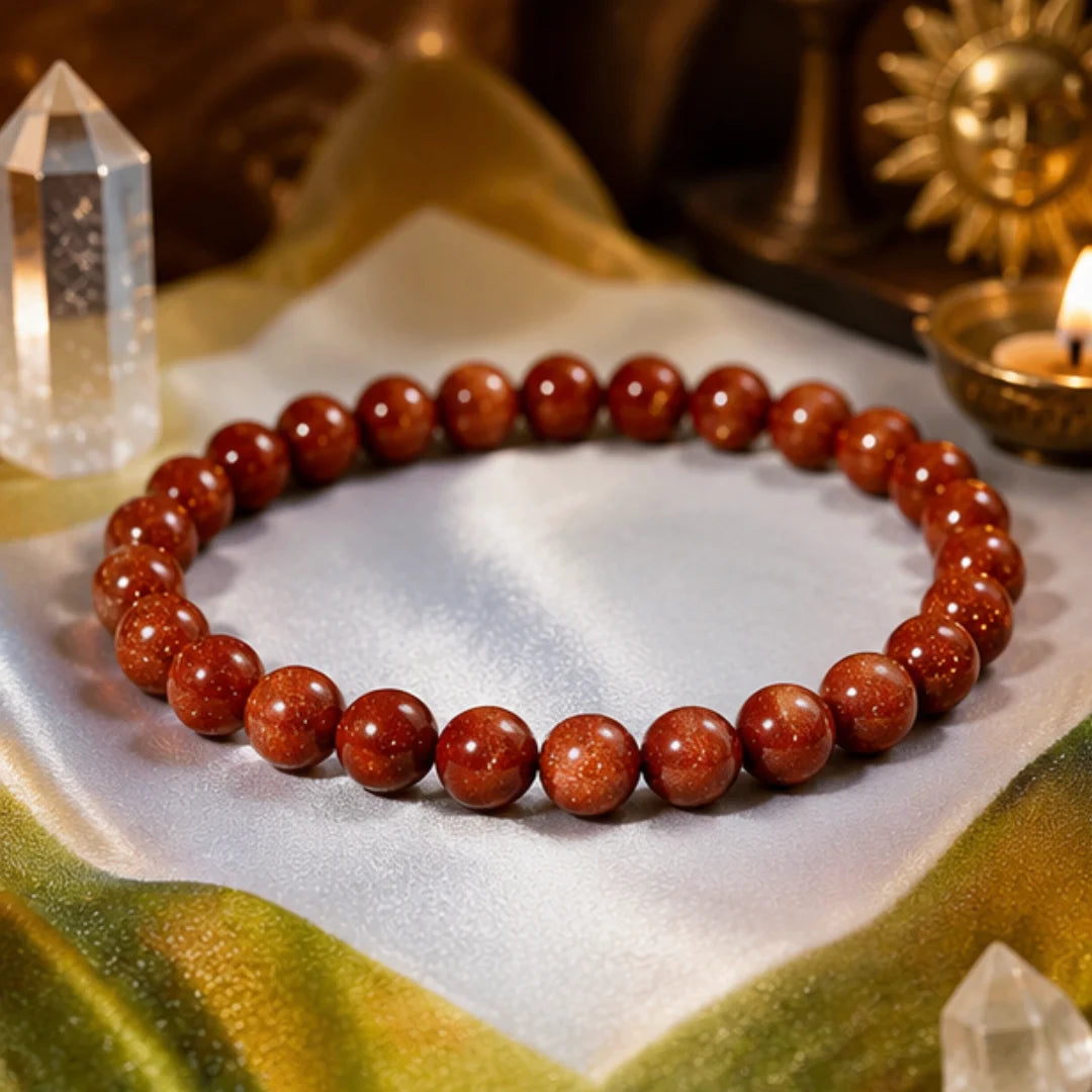 Natural Sunstone Bracelet for Confidence & Positive Energy