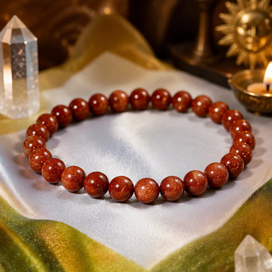 Natural Sunstone Bracelet for Confidence & Positive Energy
