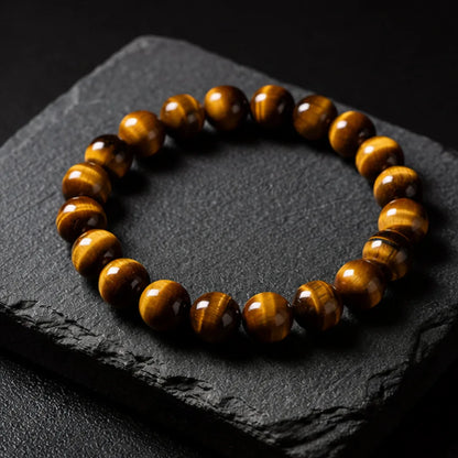 Natural Tiger Eye Bracelet (8mm) for Protection & Confidence
