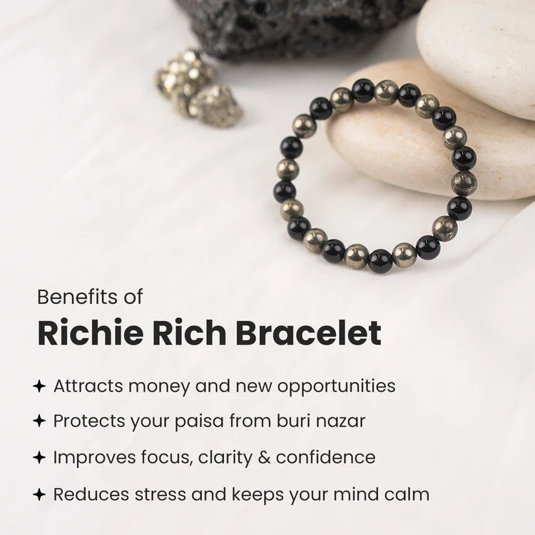 Richie Rich Bracelet with FREE Raw Selenite Plate