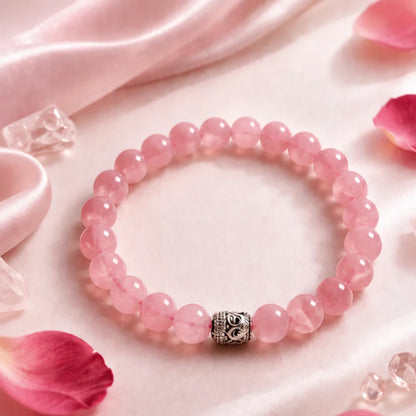 Natural Rose Quartz Heart Pendant for Love & Relationship Healing