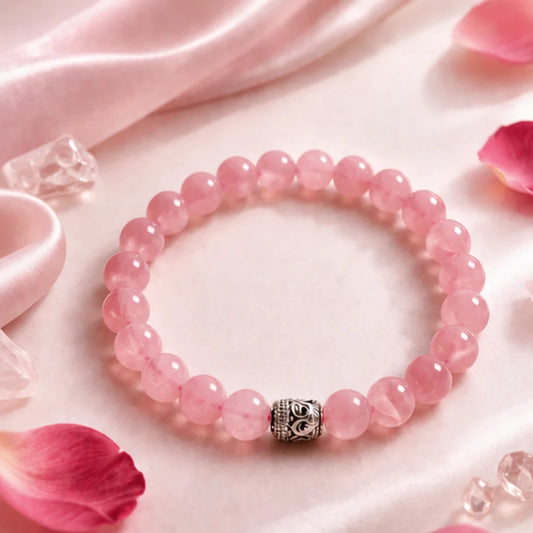 Natural Rose Quartz Heart Pendant for Love & Relationship Healing