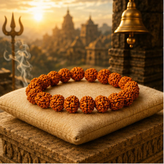 Siddh 5 Mukhi Rudraksha Bracelet for Protection & Spiritual Growth