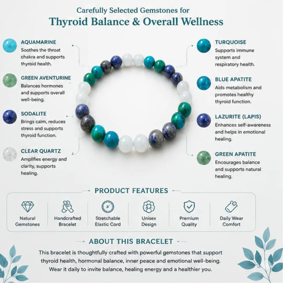 Thyroid Healing Bracelet for Balance & Wellness