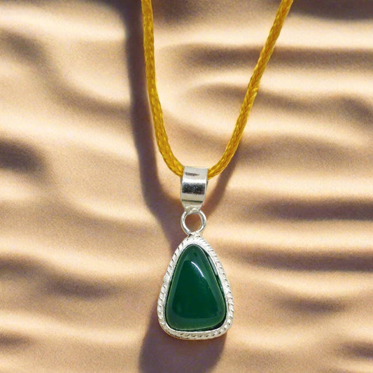 GREEN HAKIK WITH PENDANT