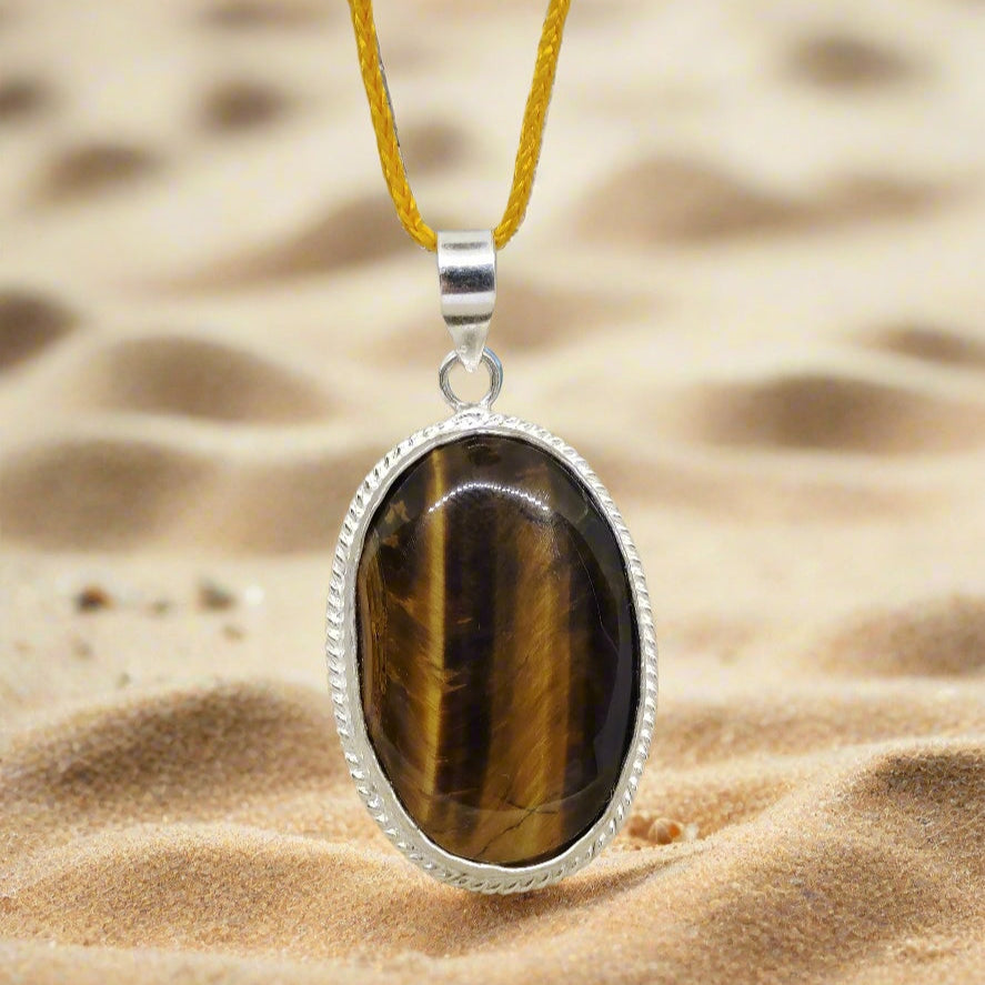 TIGER EYE STONE WITH PENDANT