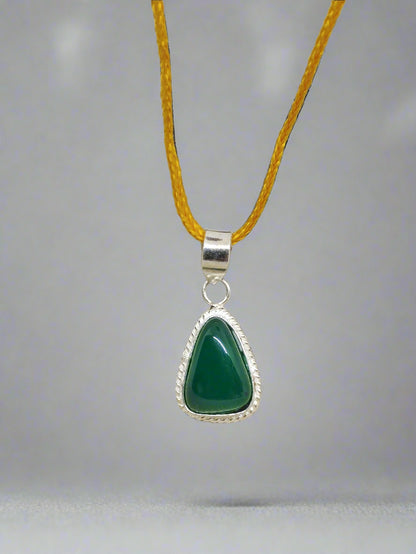 GREEN HAKIK WITH PENDANT