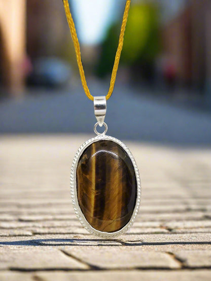 TIGER EYE STONE WITH PENDANT