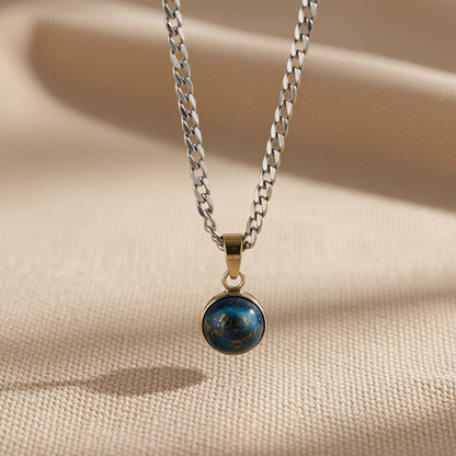 NATURAL FIROZA PENDANT - Energized & Certified ( 8.80 Carate )