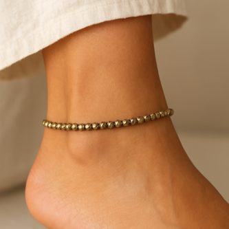 Pyrite Anklet For Women/Ladies